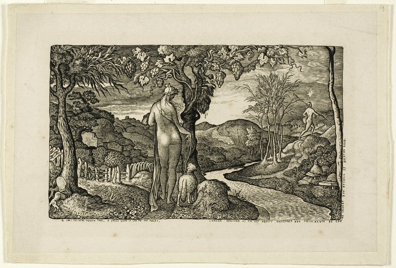 Panna młoda autorstwa Edward Calvert