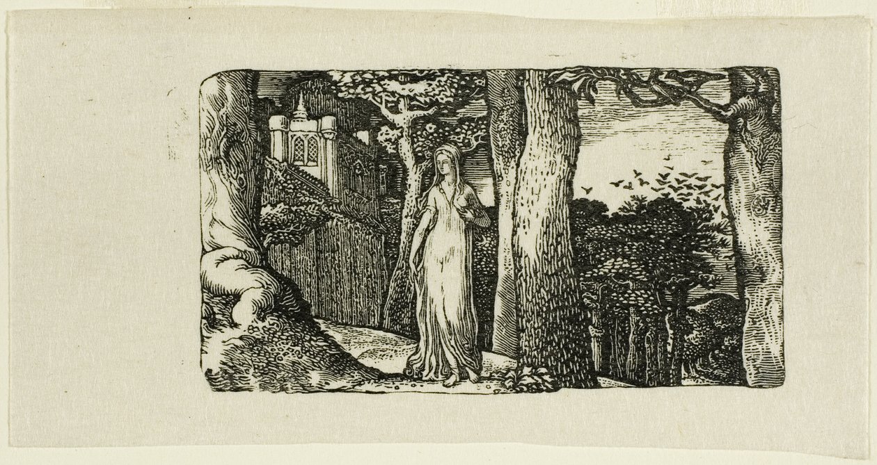 Dama i gawrony autorstwa Edward Calvert