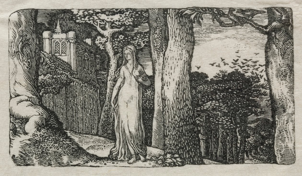 Dama i gawrony, 1829. autorstwa Edward Calvert