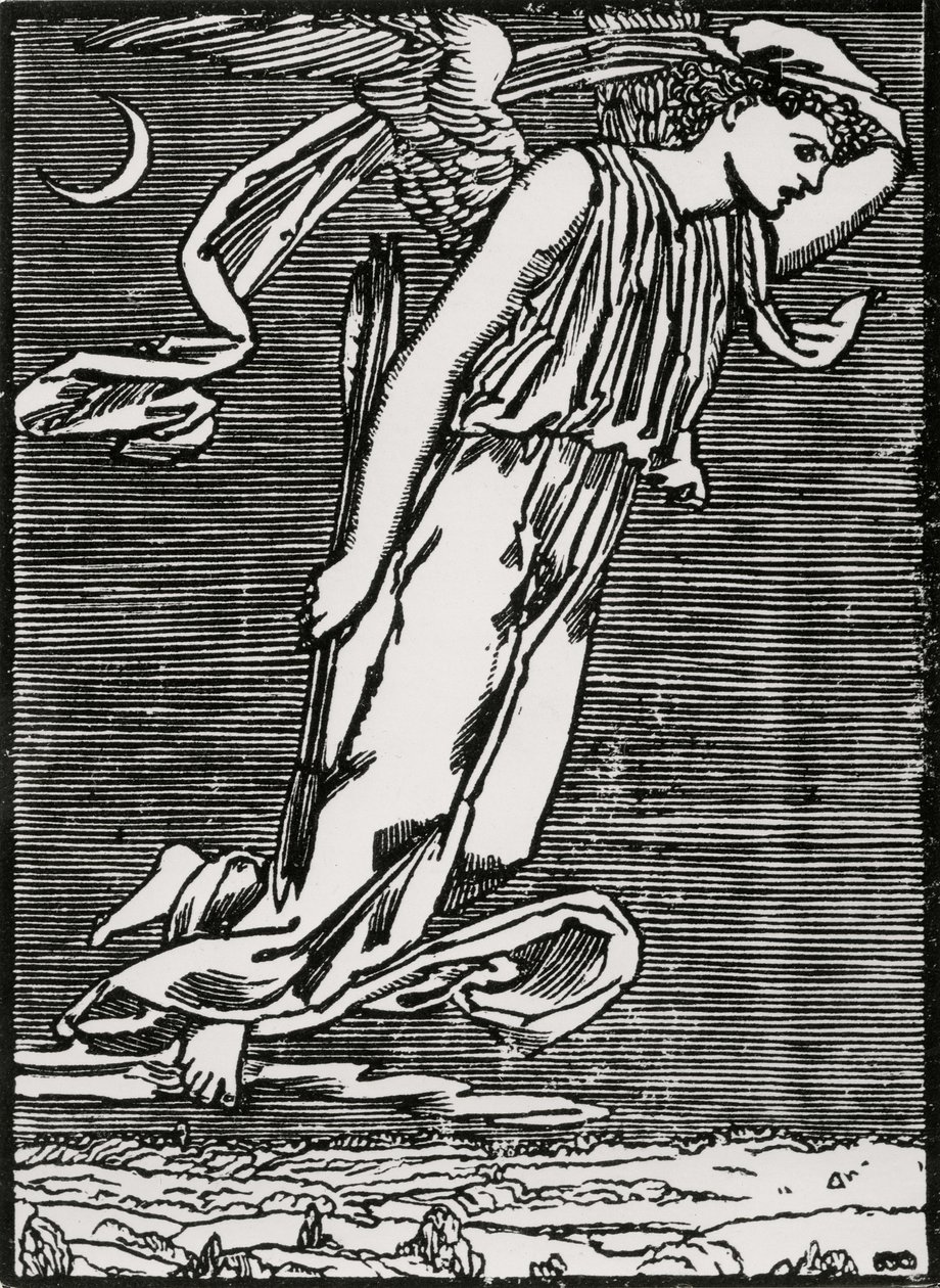 Psyche Spodziewający Kupidyna autorstwa Edward Coley (after) Burne Jones