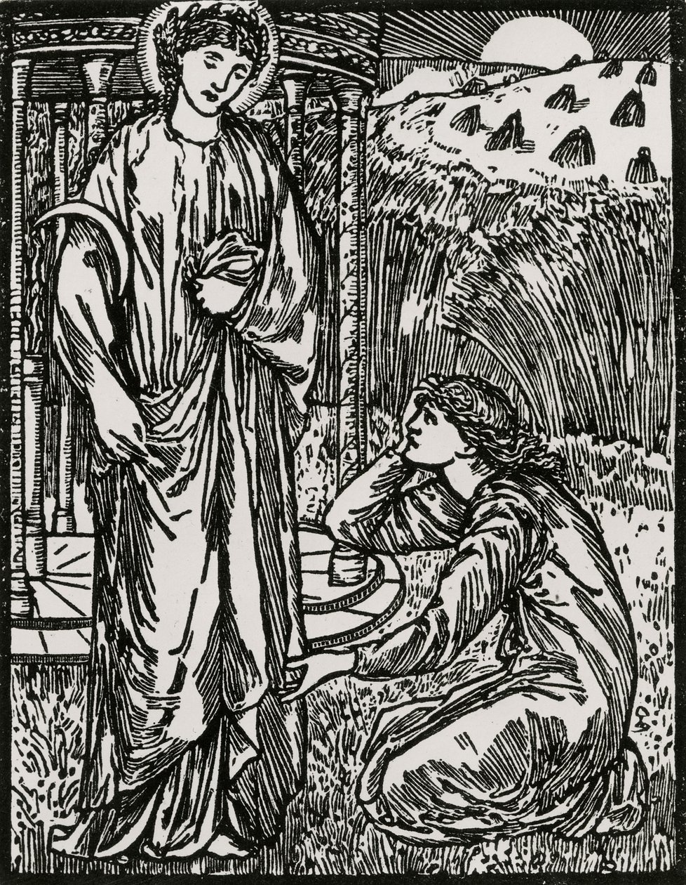 Psyche i Ceres autorstwa Edward Coley (after) Burne Jones