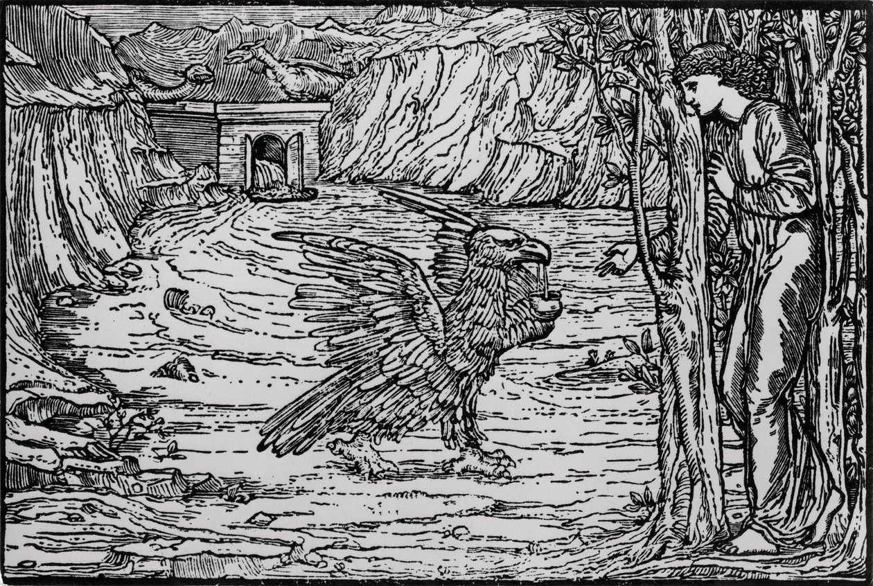 Czarna woda autorstwa Edward Coley (after) Burne Jones