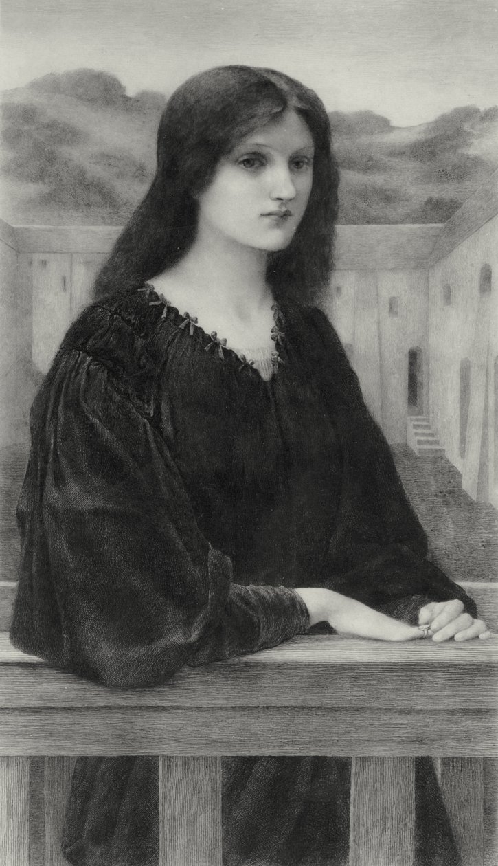 Wieczorna cisza autorstwa Edward Coley (after) Burne Jones