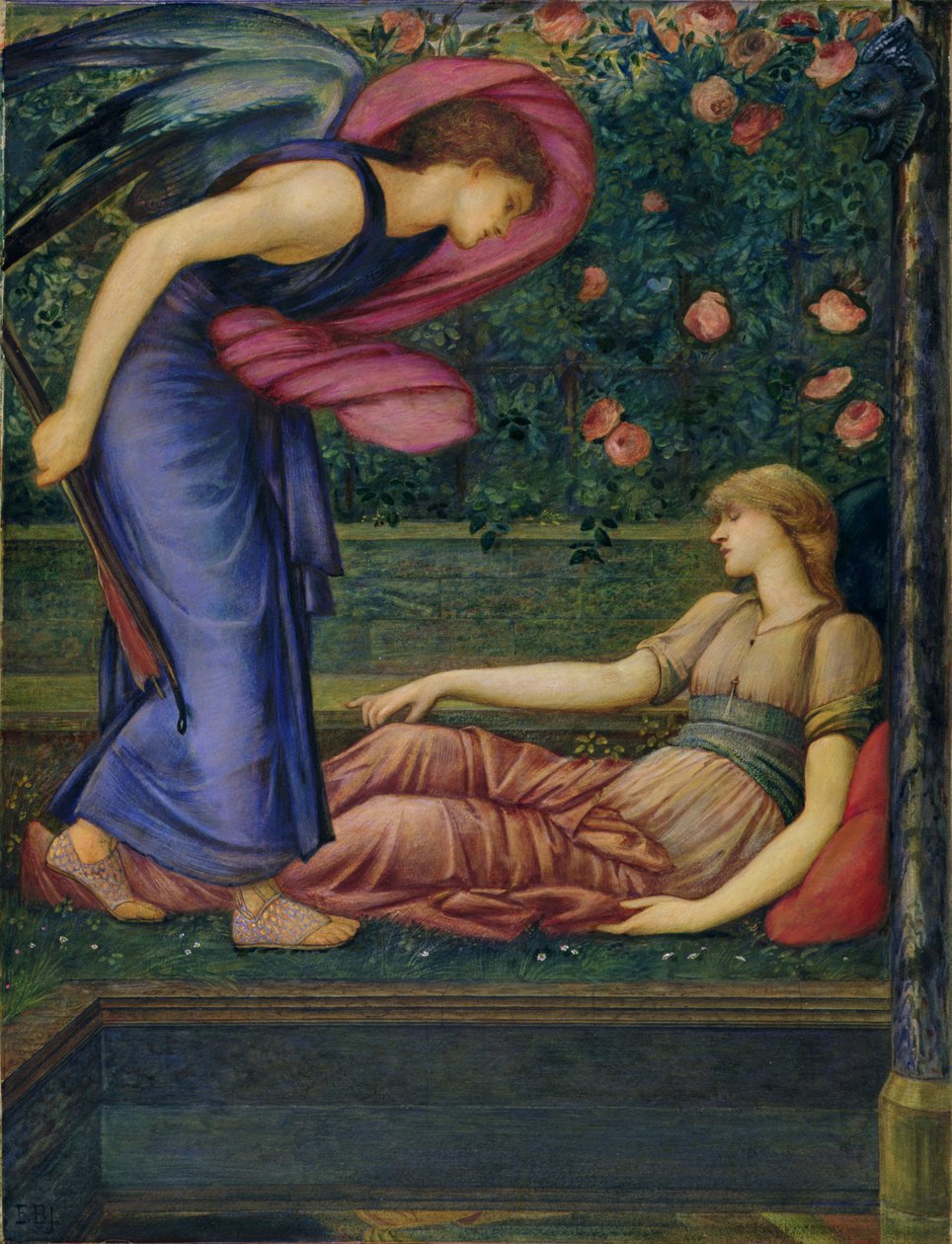 Kupidyn i Psyche autorstwa Edward Coley Burne Jones