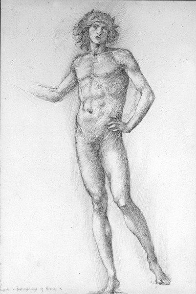 Miłość, Romaunt z Róży autorstwa Edward Coley Burne Jones