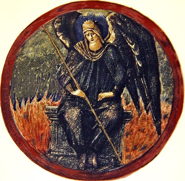 Księga Kwiatów: XXVII. Czarny Archanioł autorstwa Edward Coley Burne Jones