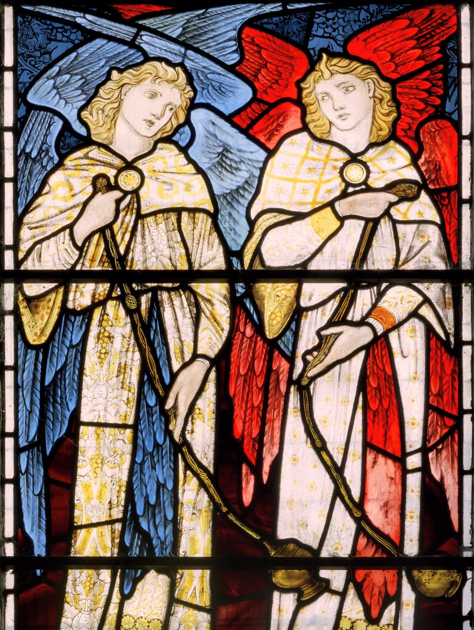 Censing Angels, 1869 (witraż) autorstwa Edward Burne Jones