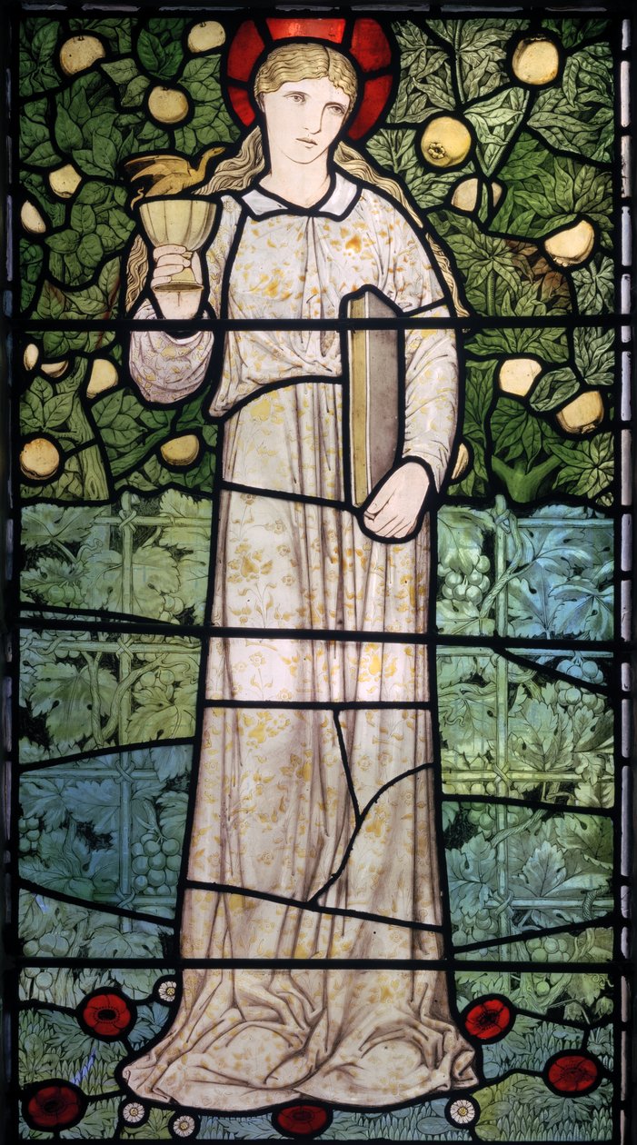 Wiara, 1867 (witraż) autorstwa Edward Burne Jones