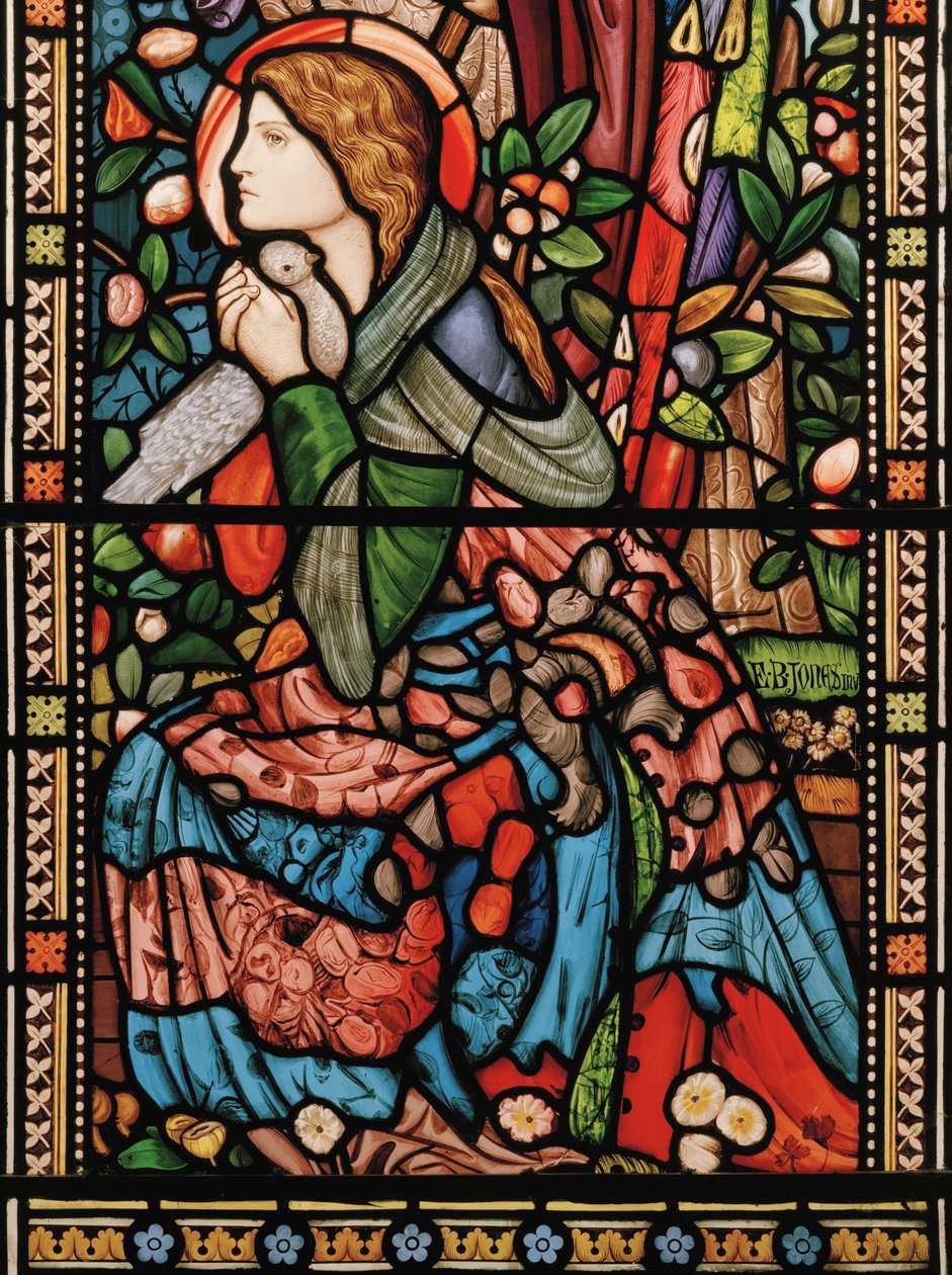 Zwiastowanie, ok. 1860 (witraż) autorstwa Edward Burne Jones