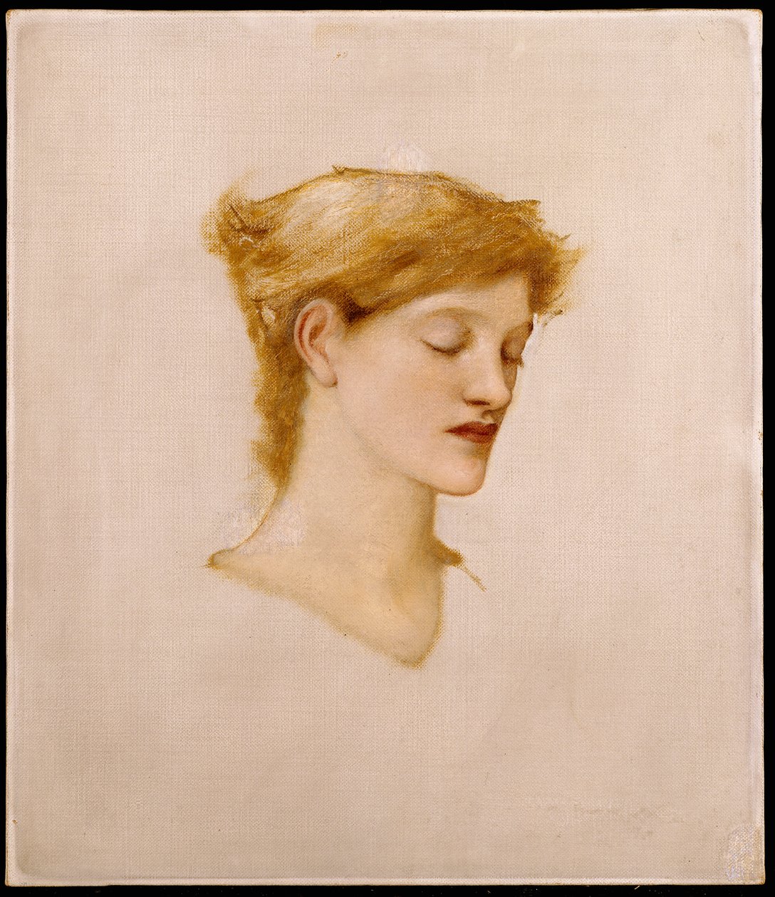 Głowa kobiety autorstwa Edward Burne Jones