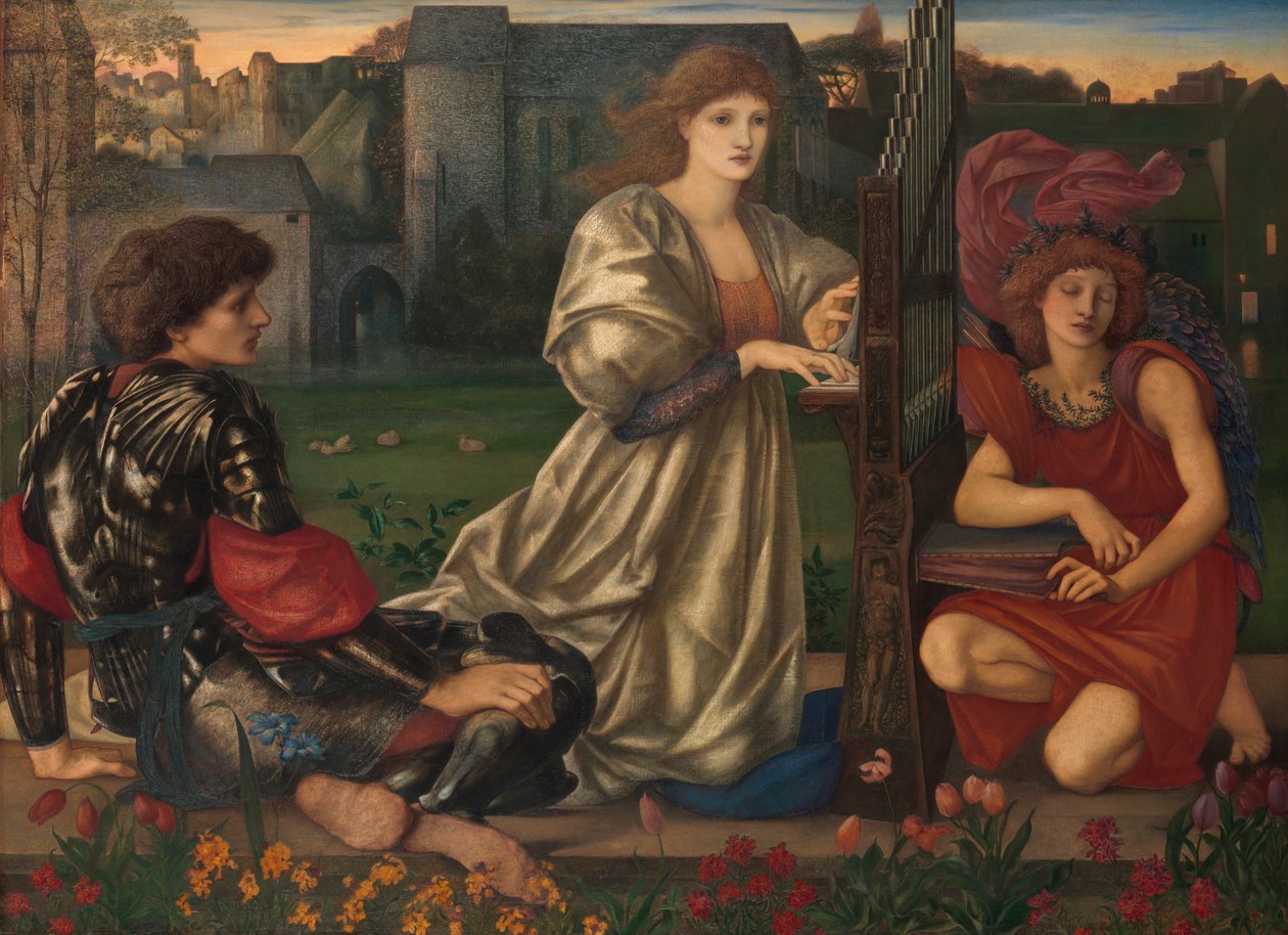Pieśń o miłości, 1868-77. autorstwa Edward Burne Jones