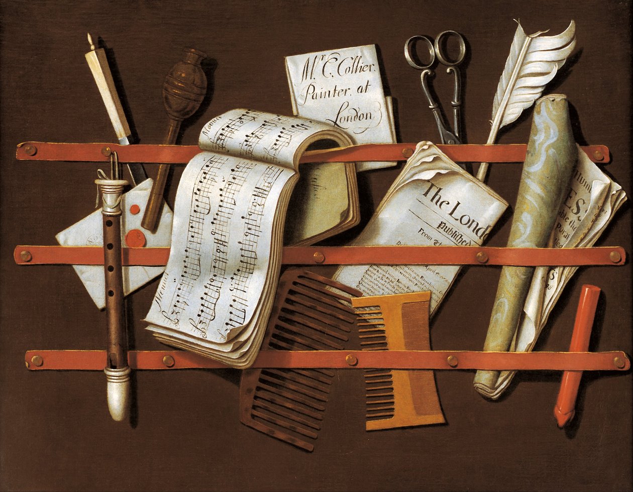 Stojak na listy, ok. 1698 autorstwa Edward Collier
