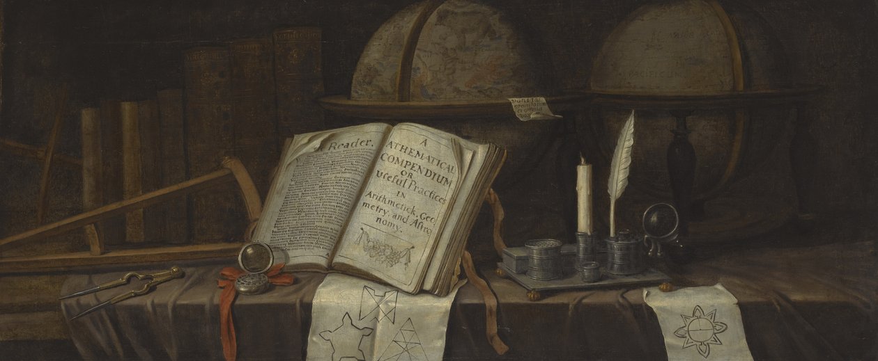 Martwa natura Vanitas autorstwa Edward Collier