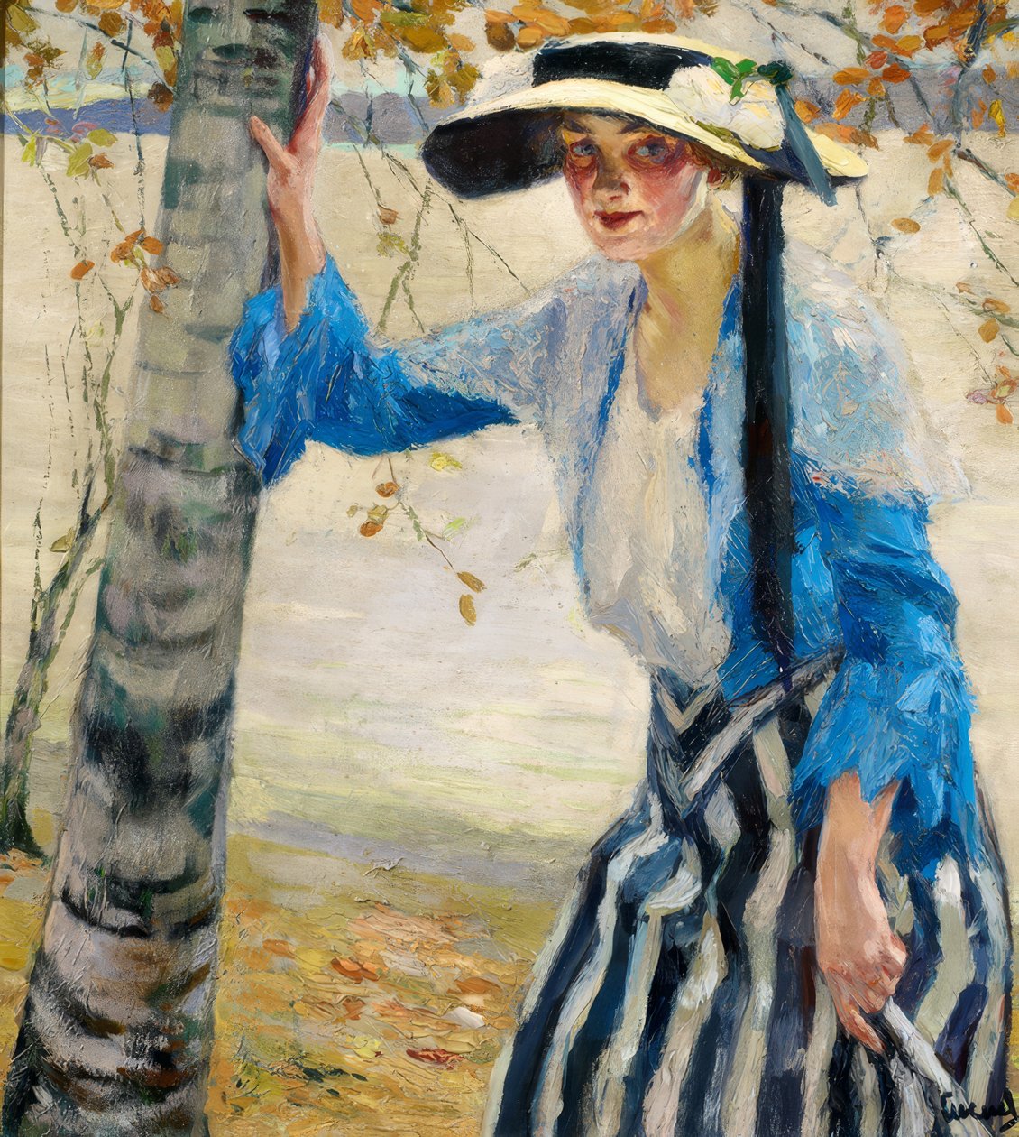 "Na brzegu" autorstwa Edward Cucuel