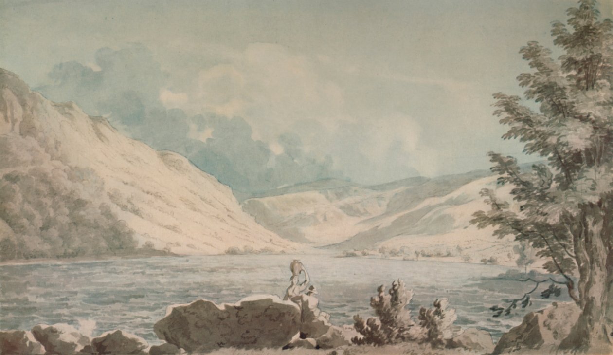 Hawes Water, Westmorland, ok. 1790, 1935 r autorstwa Edward Dayes