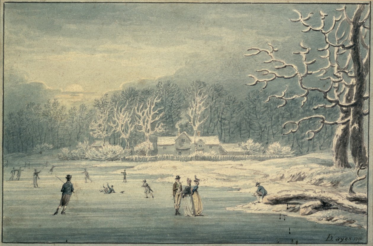 Hyde Park w śniegu autorstwa Edward Dayes