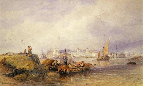 Szpital Greenwich nad Tamizą autorstwa Edward Duncan