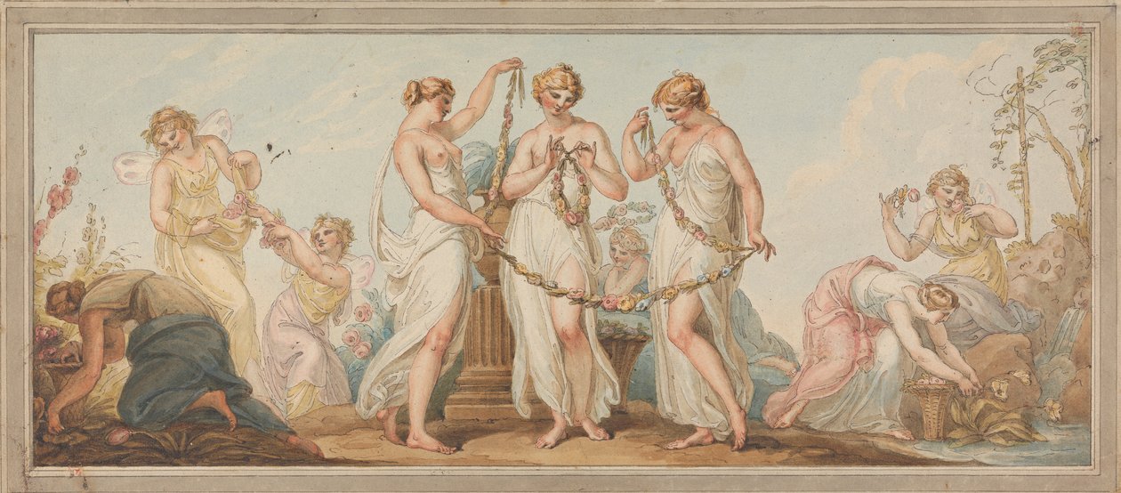 Alegoria wiosny autorstwa Edward Francis Burney