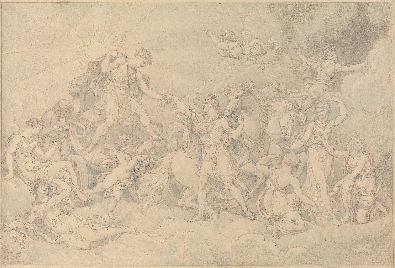 Аполлон и Фаэтонпольский autorstwa Edward Francis Burney