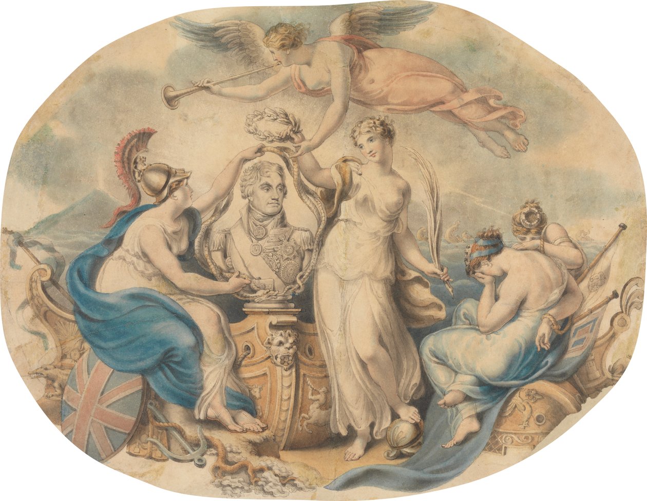 Hołd dla Nelsona autorstwa Edward Francis Burney