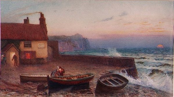Sandsend, Whitby autorstwa Edward Frederick Brewtnall