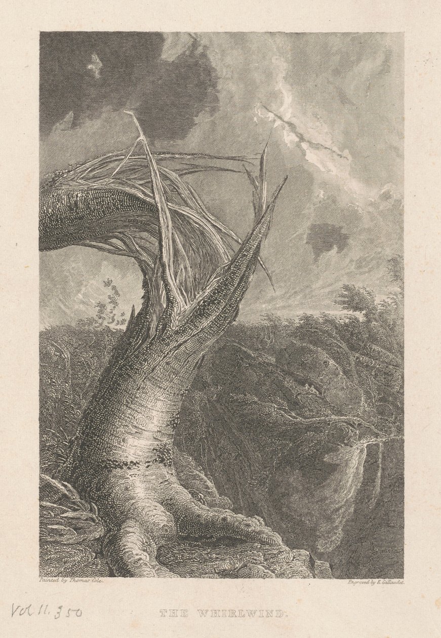 Trąba powietrzna autorstwa Edward Gallaudet, after Thomas Cole