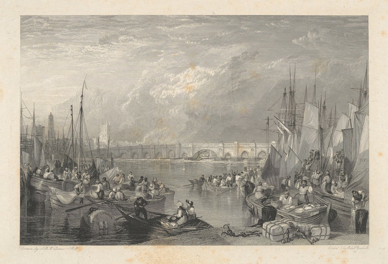 Old London Bridge i okolice autorstwa Edward Goodall