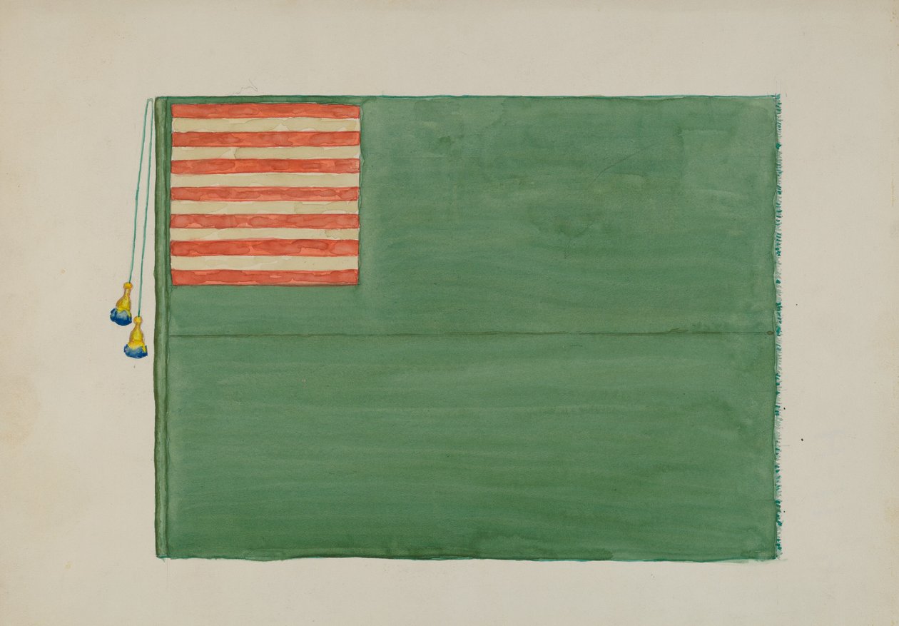 Flaga rewolucyjna, ok. 1930 r. 1936. autorstwa Edward Grant