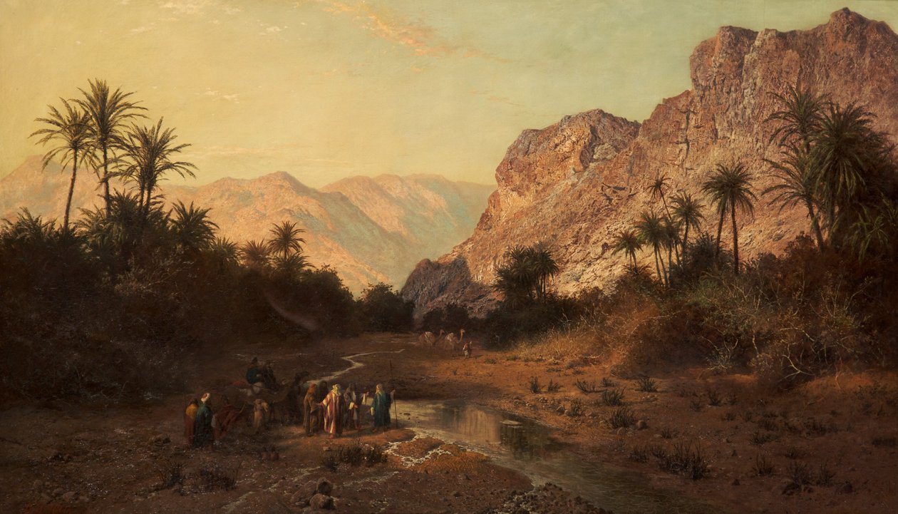Refidim, Pustynia Synaj, 1877 autorstwa Edward Henry Holder