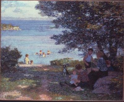 Nad wodą (olej na płótnie) autorstwa Edward Henry Potthast