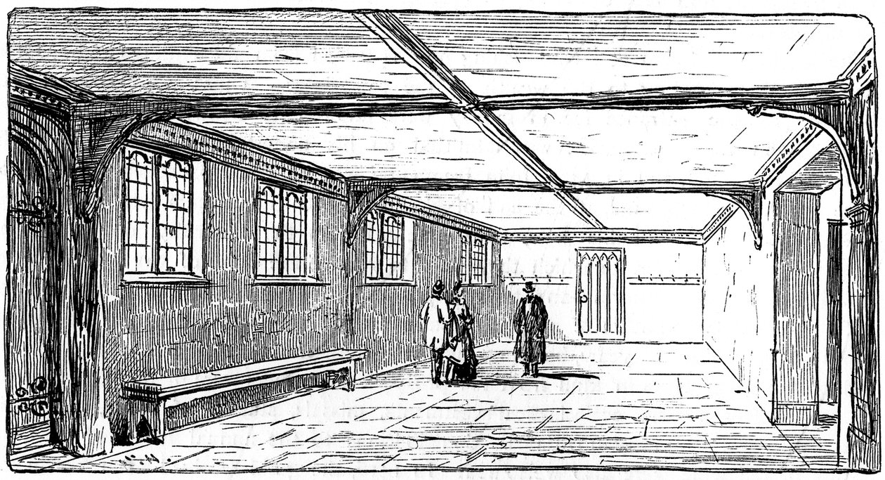 Guildhall, Stratford-upon-Avon, Warwickshire, 1885. autorstwa Edward Hull