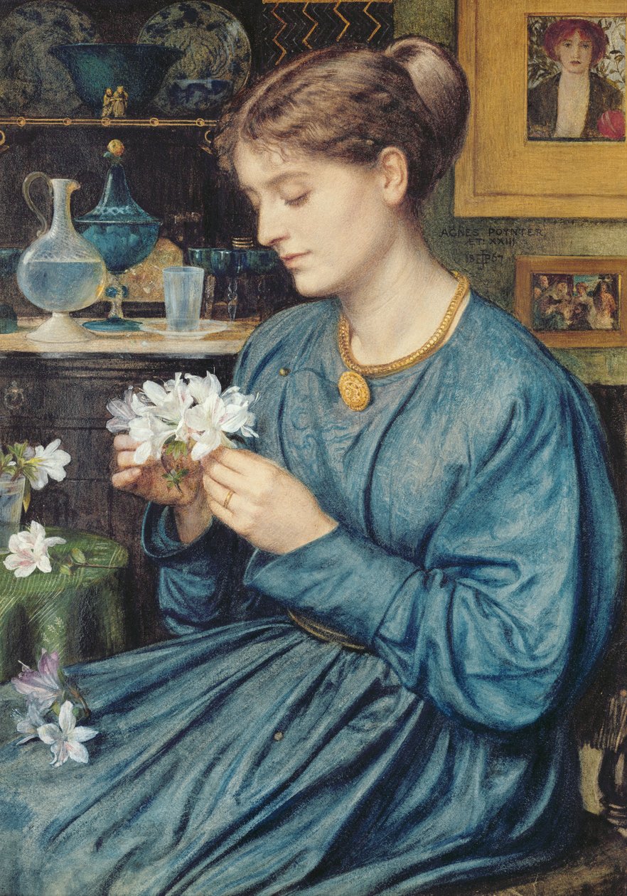 Portret Agnes Poynter, 1867 autorstwa Edward John Poynter
