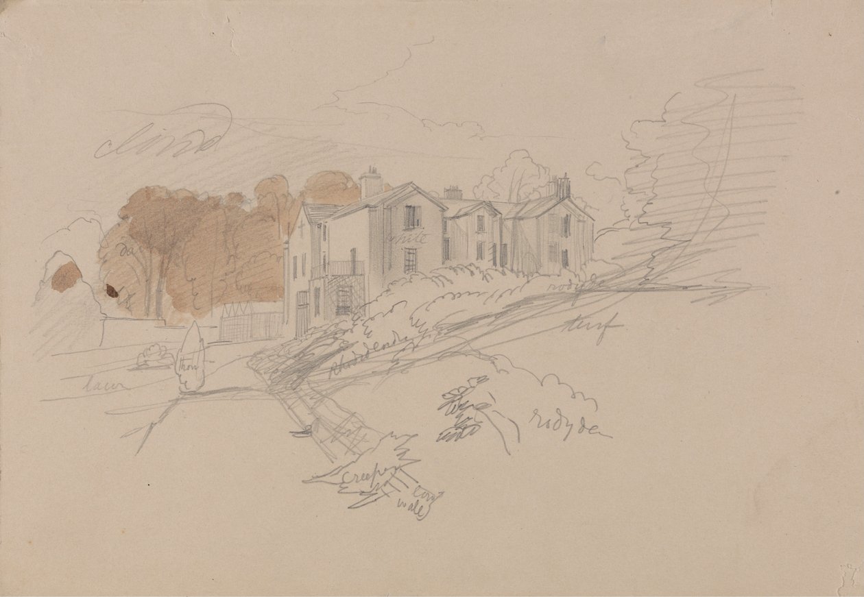 Wiejski dom autorstwa Edward Lear