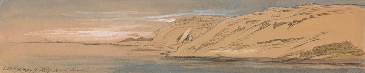 Abu Simbel autorstwa Edward Lear