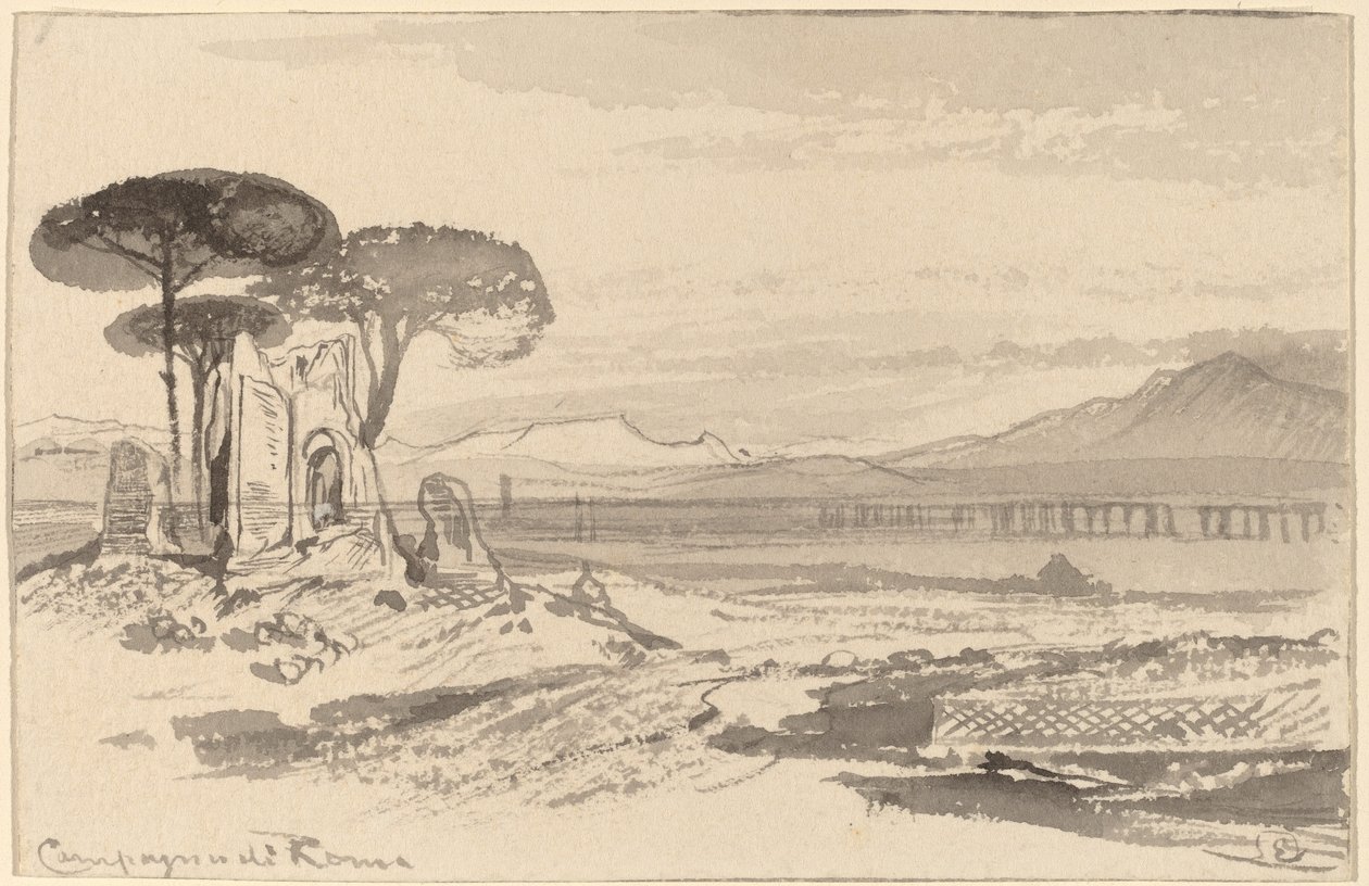 Wieś Rzymu autorstwa Edward Lear