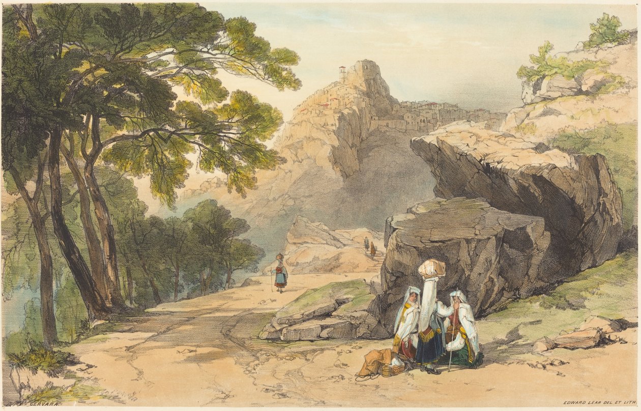 Cervara autorstwa Edward Lear