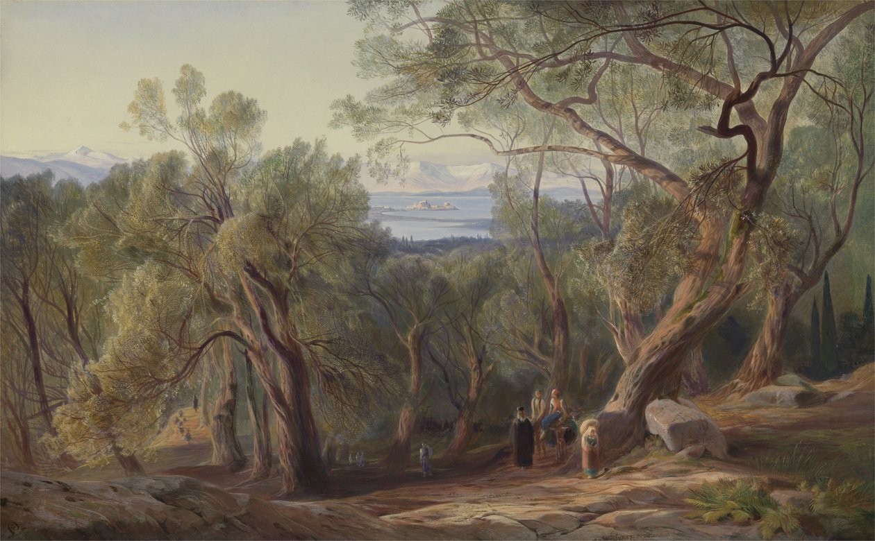 Korfu z Santa Decca autorstwa Edward Lear
