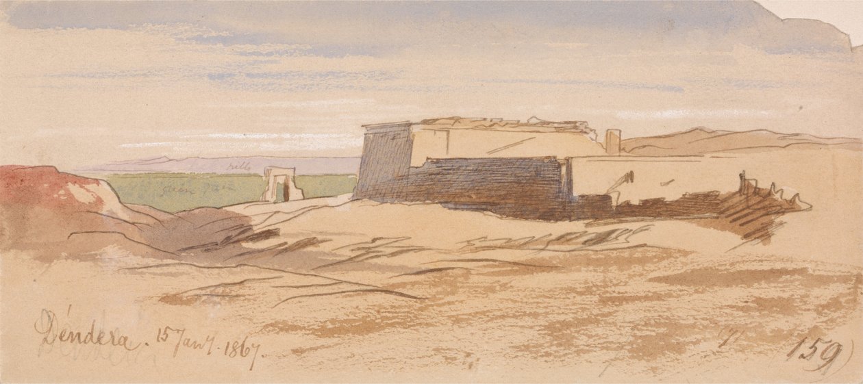 Dendera autorstwa Edward Lear