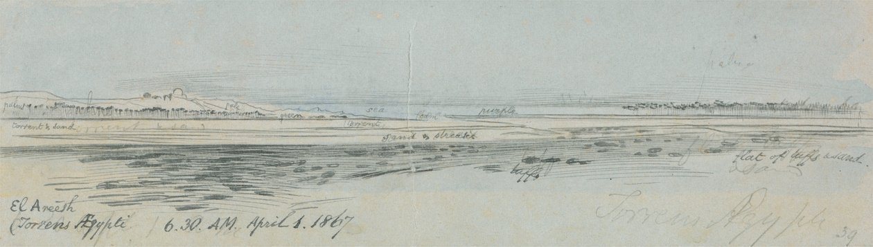 El Areesh (Torrens Aegypti) autorstwa Edward Lear