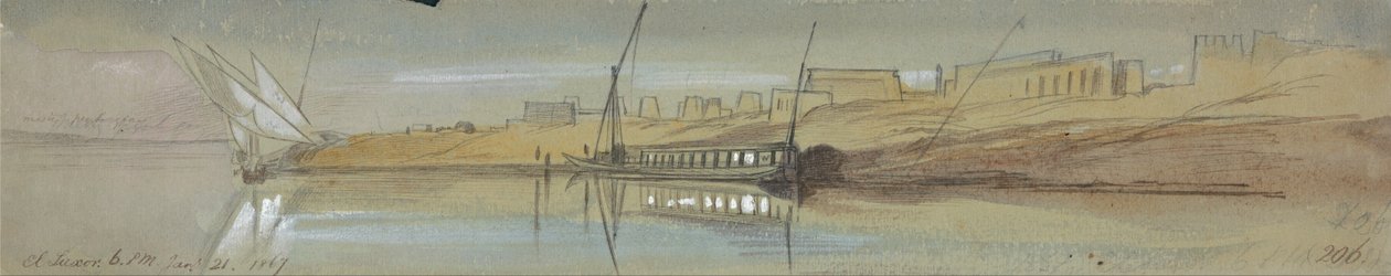 El Luxor autorstwa Edward Lear