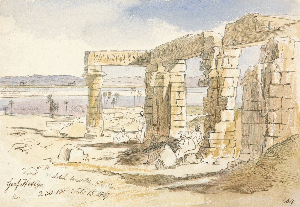 Garf Hoseyn, godz. 14.30 autorstwa Edward Lear