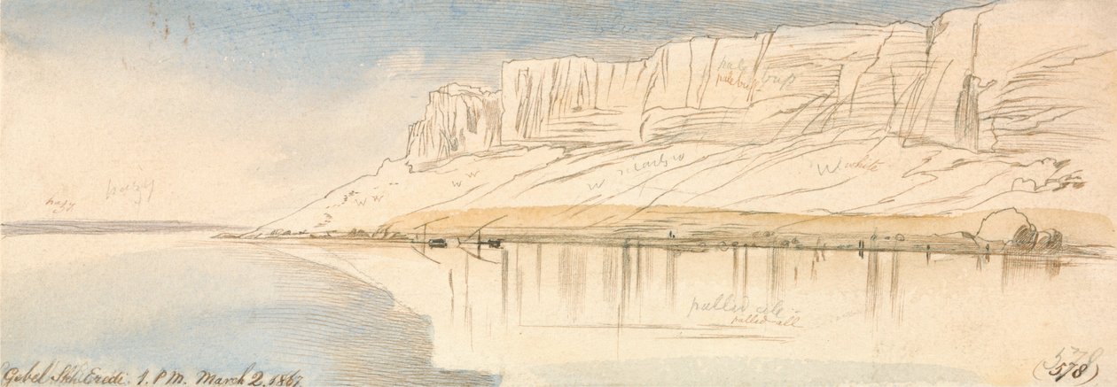 Gebel Sheikh Eredi autorstwa Edward Lear