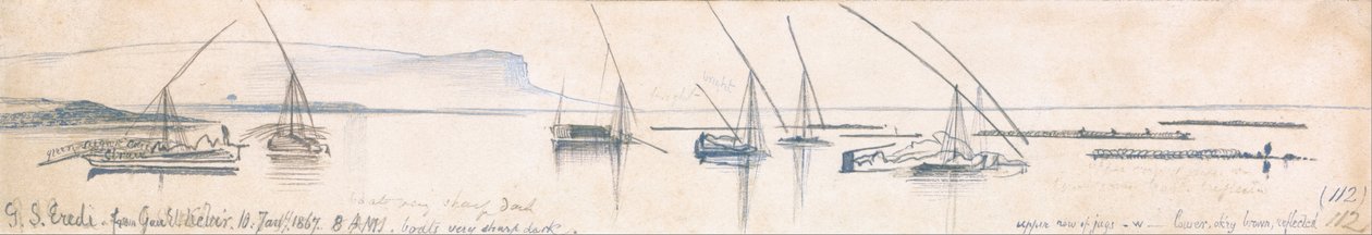 Spadkobiercy Gebel Sheikh z Gau el Kebir autorstwa Edward Lear