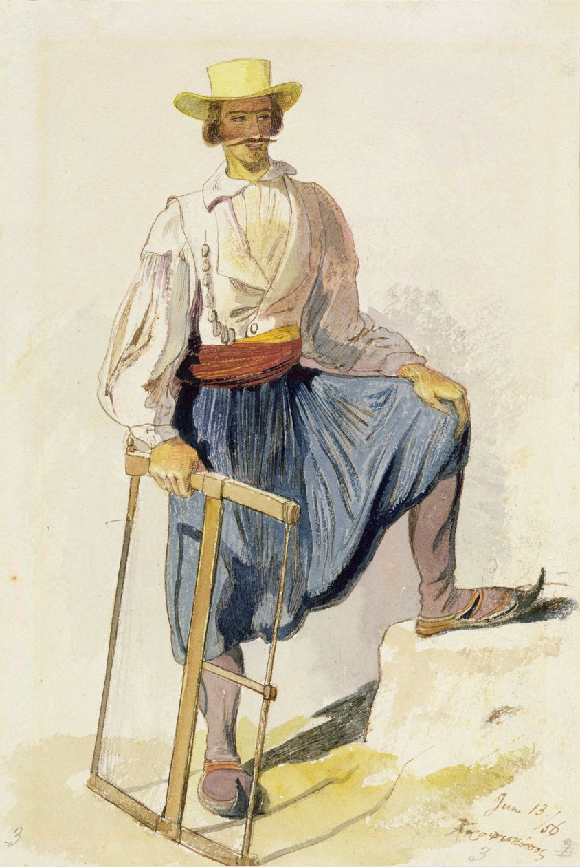 Grecki drwal autorstwa Edward Lear