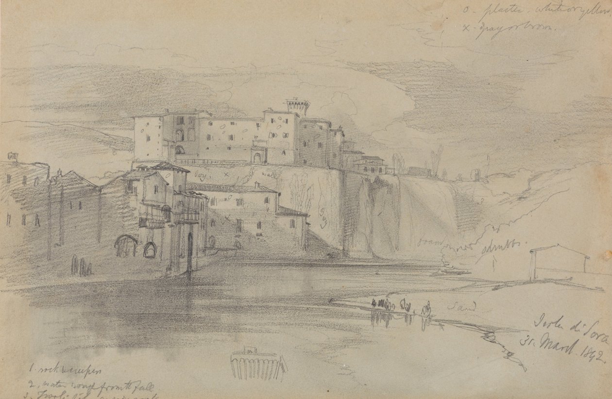 Wyspa Sora, 31 marca 1842 r. autorstwa Edward Lear