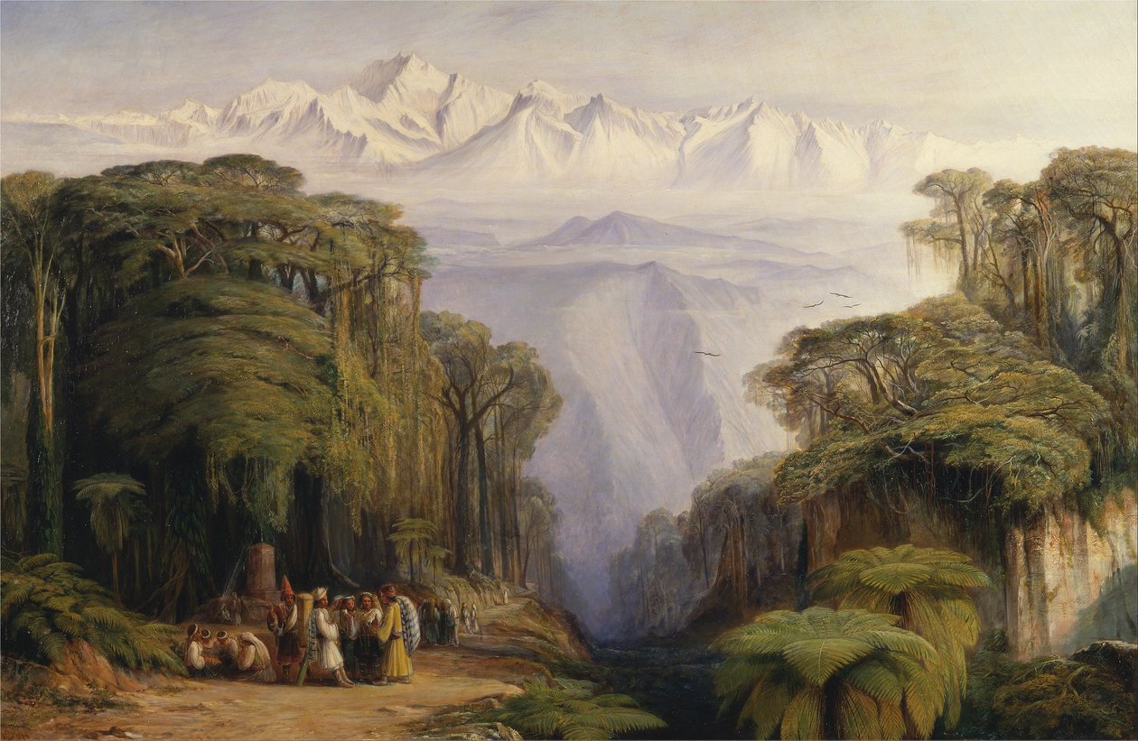 Kangchenjunga z Darjeeling autorstwa Edward Lear
