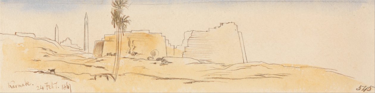 Karnak, 24 lutego 1867 r. (545) autorstwa Edward Lear
