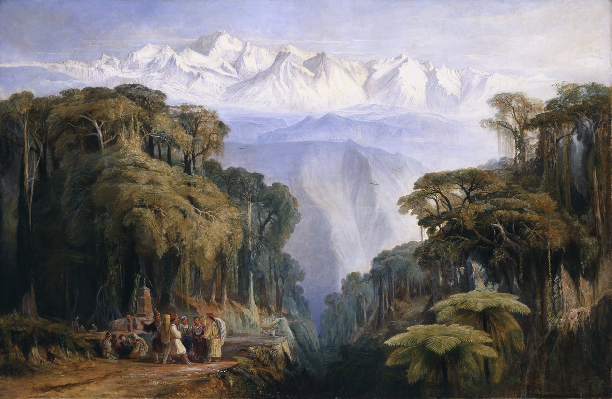 Kinchenjunga z Darjeeling autorstwa Edward Lear