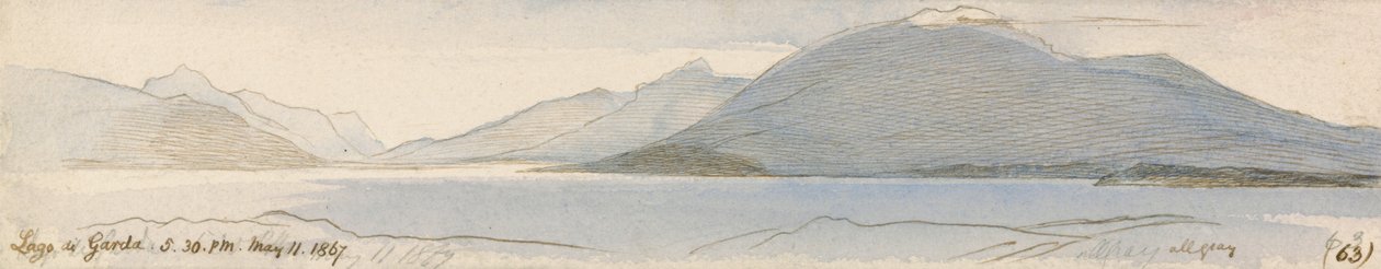 Jezioro Garda autorstwa Edward Lear