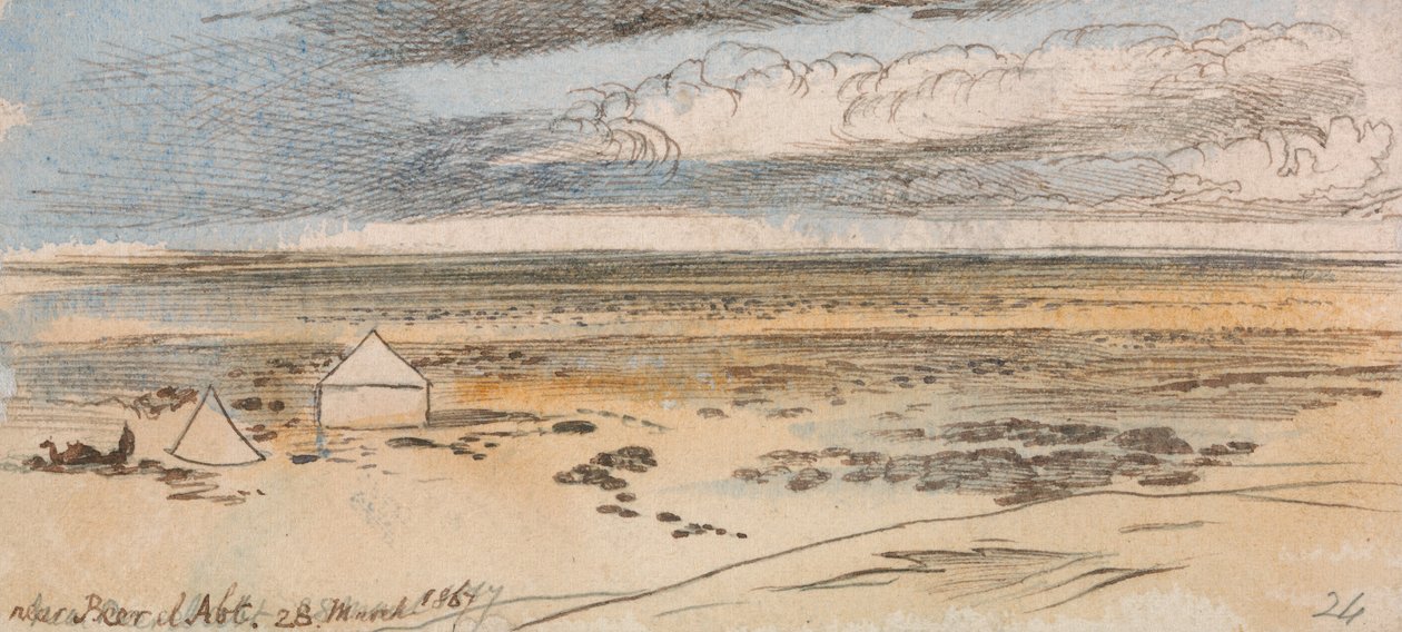 W pobliżu Beer El Abt autorstwa Edward Lear